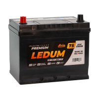 Аккумулятор LEDUM Premium ASIA 6СТ-75 пп